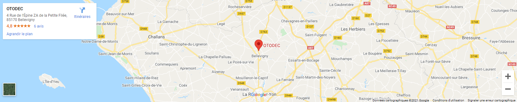 Carte OTODEC